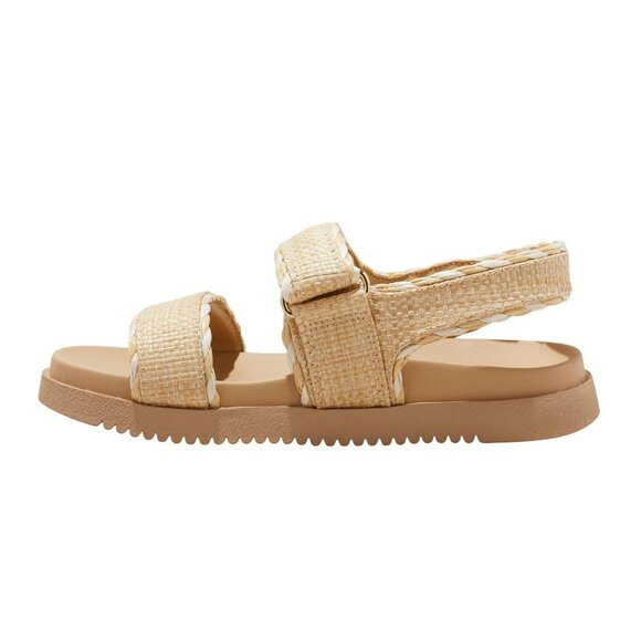 A New Day Womens Tilly Raffia Platform Footbed Sandals 92611752 Tan Brown 10M - Picture 8 of 10